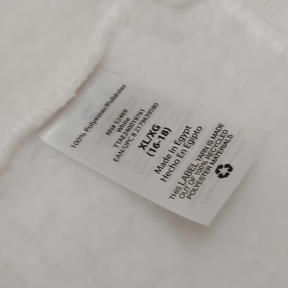 ***SOLD***Time&Tru Fleece Vest, white in Size XL - Picture 7 of 8